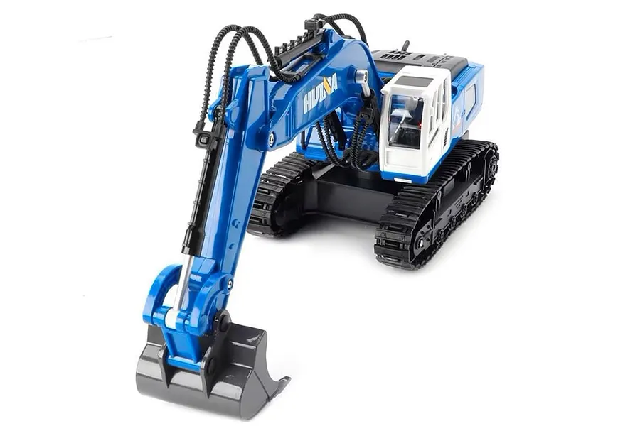 HuiNa 1558 Excavator RC Construction Vehicle Electric 1/18 Scale RTR - Blue image 74491