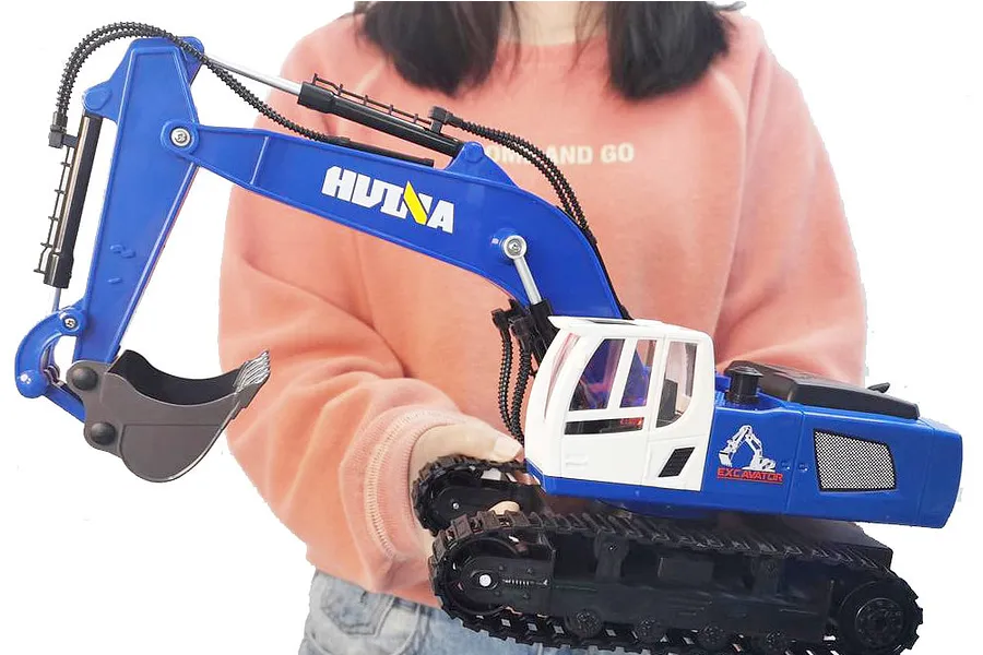 HuiNa 1558 Excavator RC Construction Vehicle Electric 1/18 Scale RTR - Blue image 74493