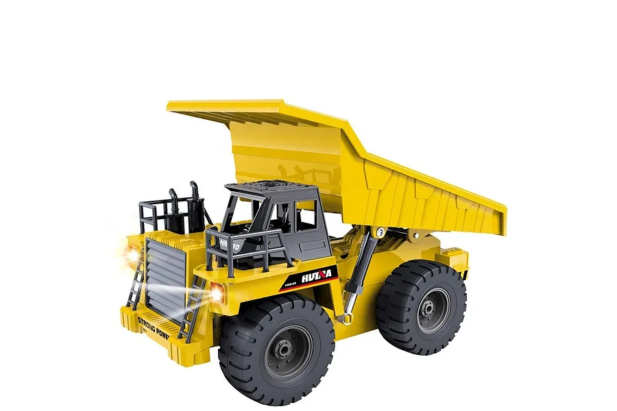 HuiNa 1540 Dump Truck RC Construction Vehicle Electric 4WD 1/18 Scale RTR - Yellow image 74499