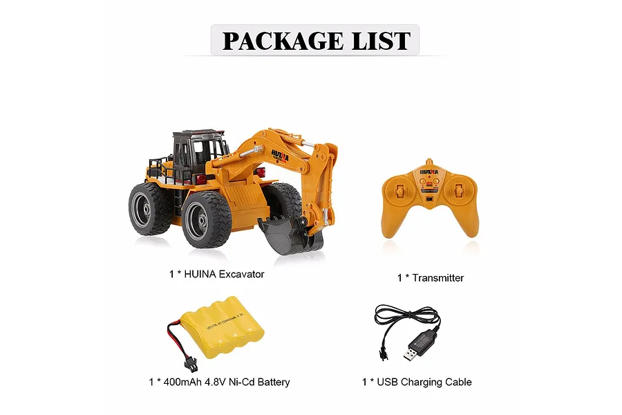 HuiNa Excavator RC Construction Vehicle 1/18 Scale RTR image 74509