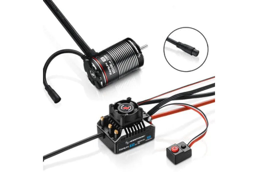 Hobbywing XERUN AXE 540 R2 2300Kv Brushless Motor &amp;amp; 80A ESC Crawler Combo image 74600