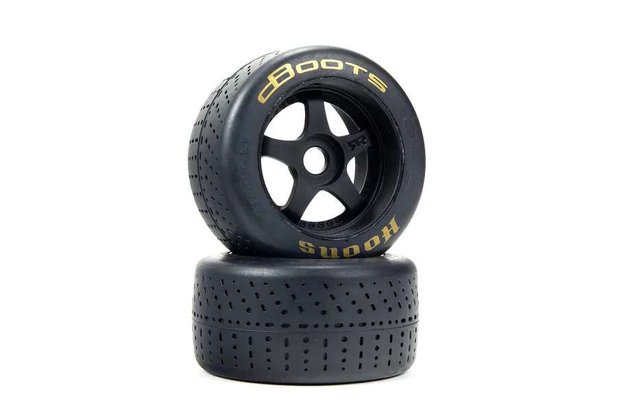 ARRMA 2.9&amp;quot; 53/100 dBoots Hoons Gold Compound Tyres on 5-Spoke Rims - Glued Wheels 2Pcs image 74664