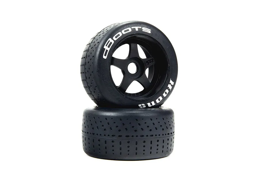 ARRMA 2.9&amp;quot; 53/100 dBoots Hoons Silver Compound Tyres on 5-Spoke Rims - Glued Wheels 2Pcs image 74666