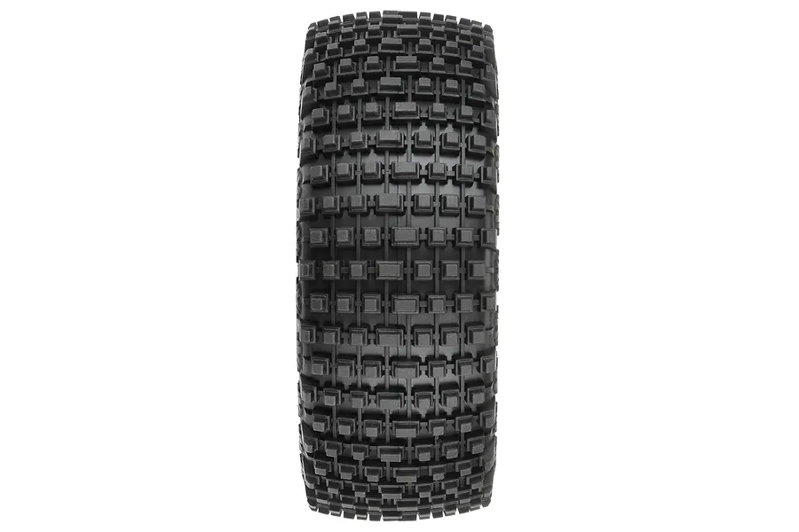Pro-Line 3.3&amp;quot; Gladiator M2 Medium Compound Tyres on Black Mach 10 Rims - Glued Wheels 2Pcs image 74678