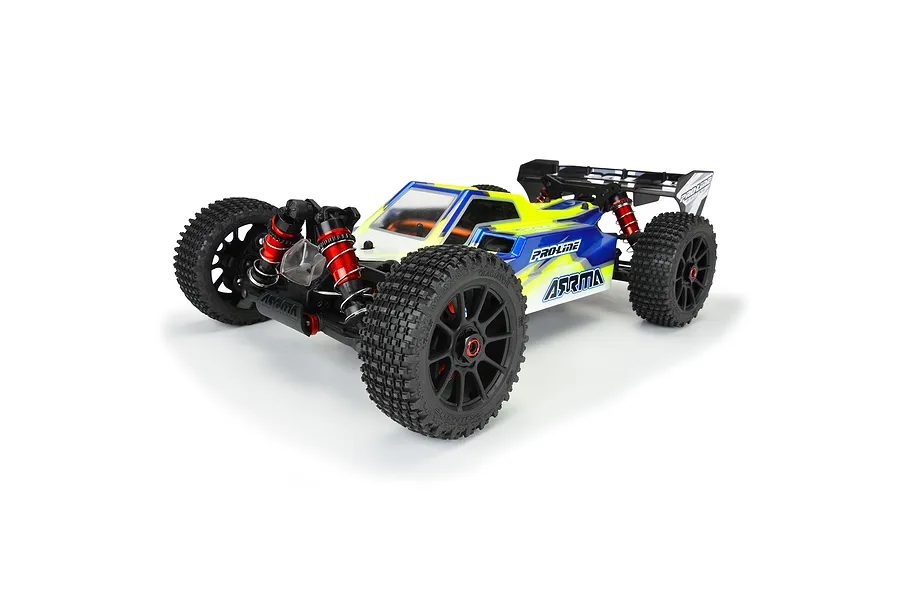 Pro-Line 3.3&amp;quot; Gladiator M2 Medium Compound Tyres on Black Mach 10 Rims - Glued Wheels 2Pcs image 74681