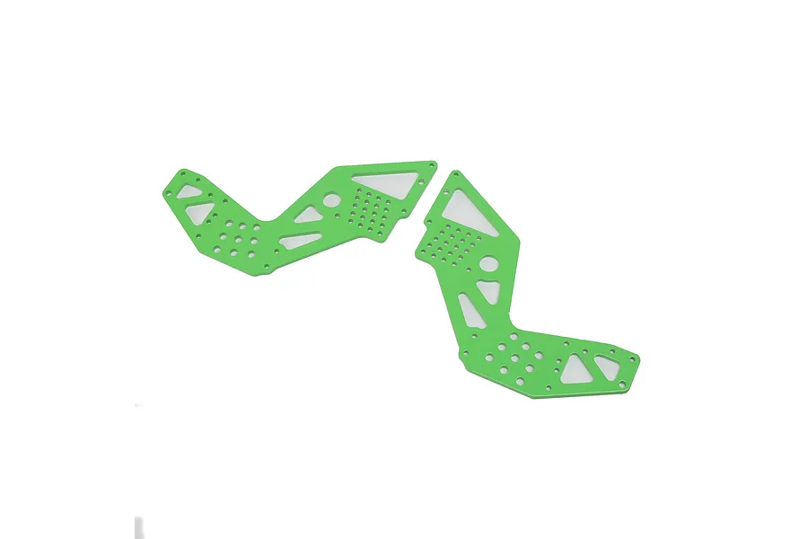 Losi Green Aluminium Rear Chassis Plates 2Pcs image 74770