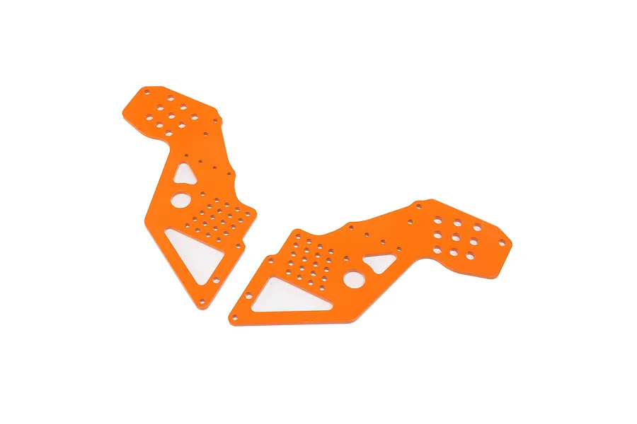 Losi Orange Aluminium Front Chassis Plates 2Pcs image 74771