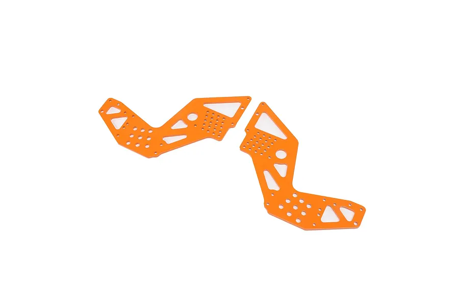 Losi Orange Aluminium Rear Chassis Plates 2Pcs image 74772