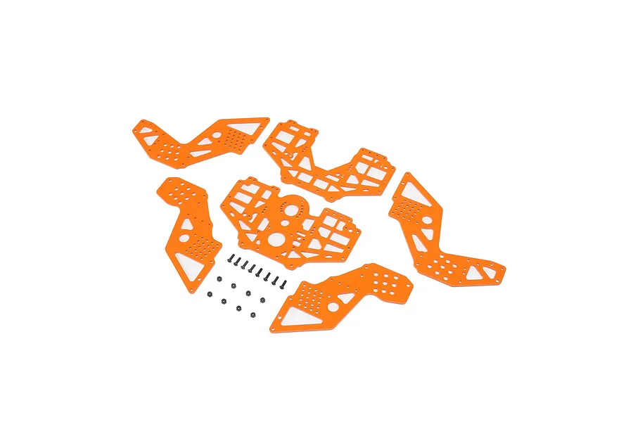 Losi Orange Aluminium Chassis Set w/ Mounting Hardware image 74774