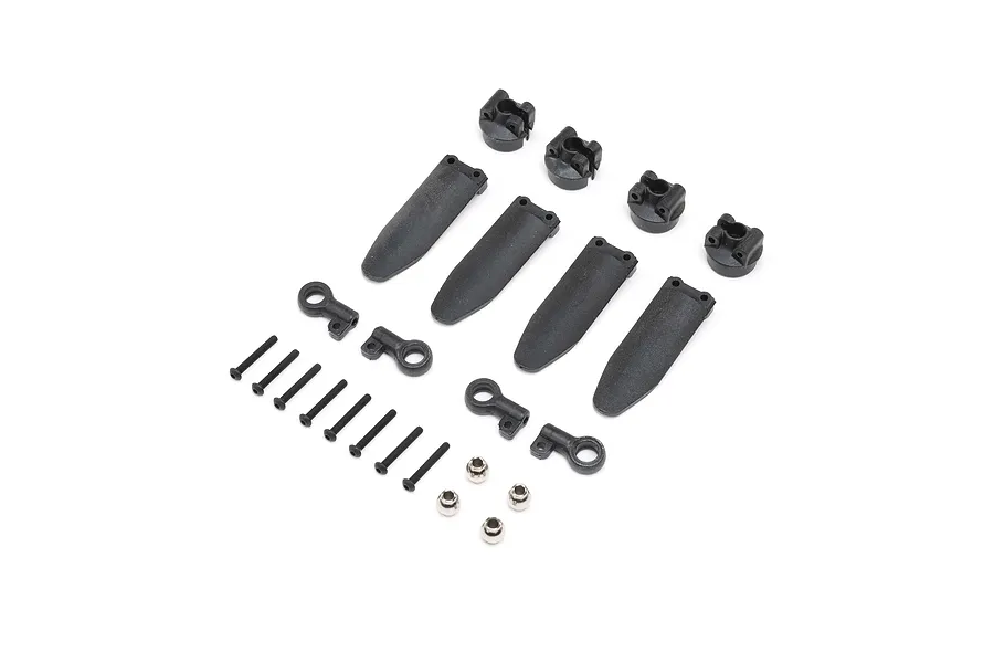 Losi Shock Rod End &amp;amp; Guards 4Pcs image 74850