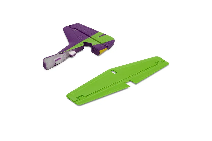 E-Flite Purple &amp;amp; Green Tail Set image 74891