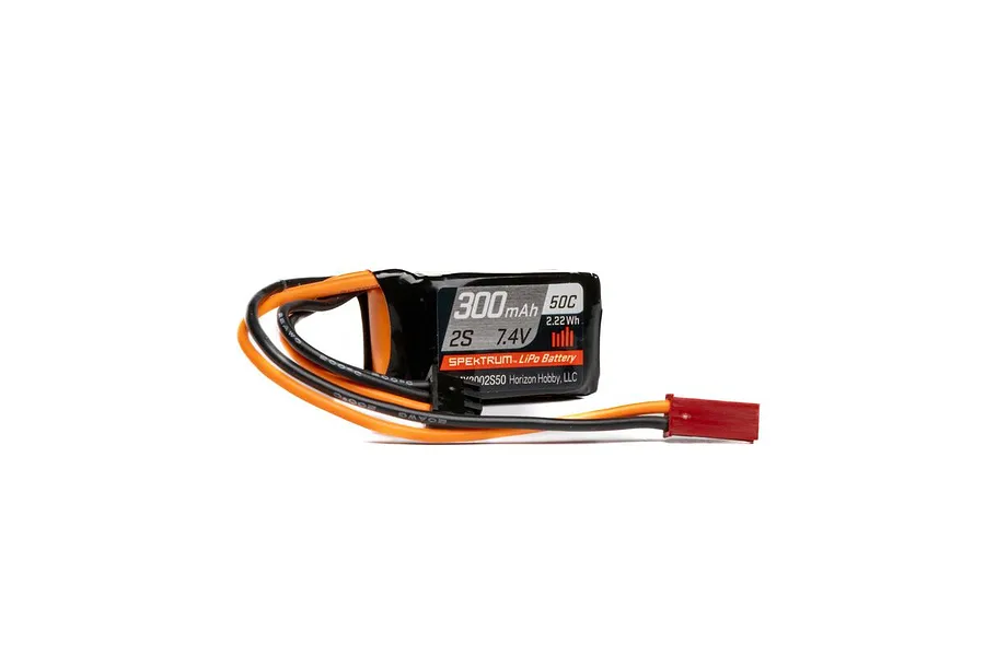 Spektrum 7.4v 300mAh 50C Soft Case LiPo Battery image 75050
