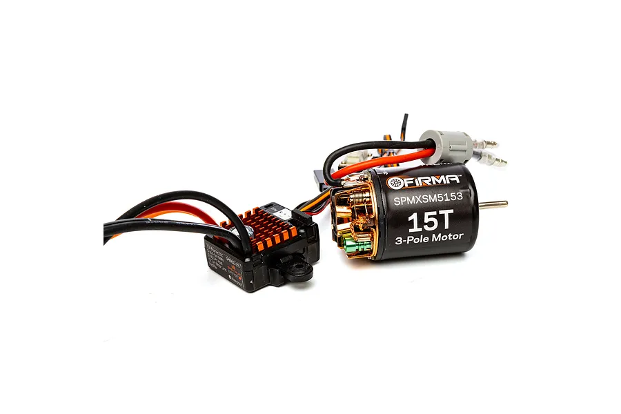Spektrum Firma 15T 3-Pole Brushed Motor &amp;amp; Smart 70A ESC Combo image 75168