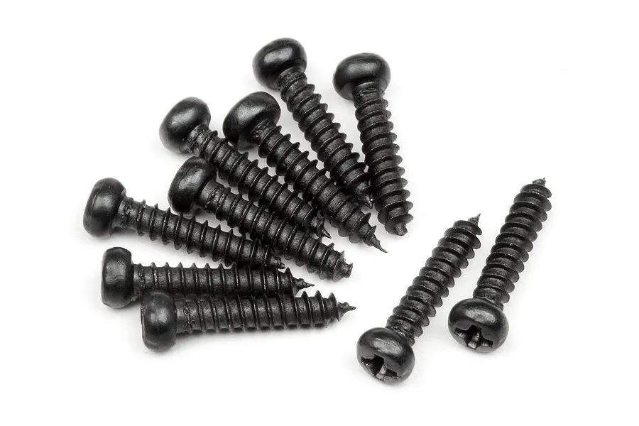 HPI 2.6x12mm Coarse Thread Binder Head Screws 10Pcs image 7518