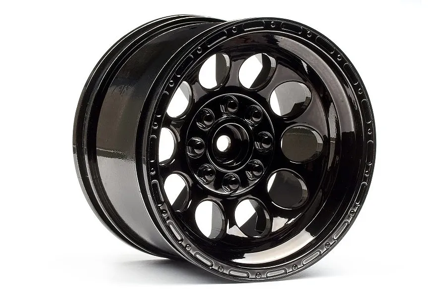 HPI 3.2&amp;quot; Bullet Black Chrome Rims 2Pcs image 7521