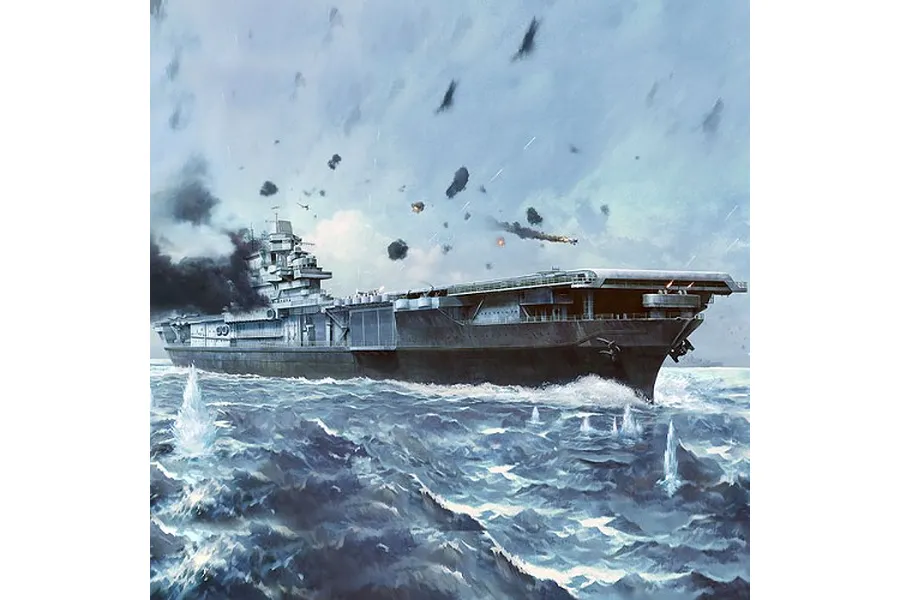 Academy 1/700 USS Yorktown CV-5 Aircraft Carrier Scaled Plastic Model Kit image 75207