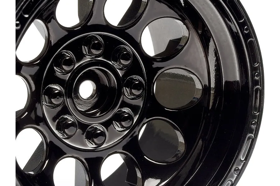 HPI 3.2&amp;quot; Bullet Black Chrome Rims 2Pcs image 7522
