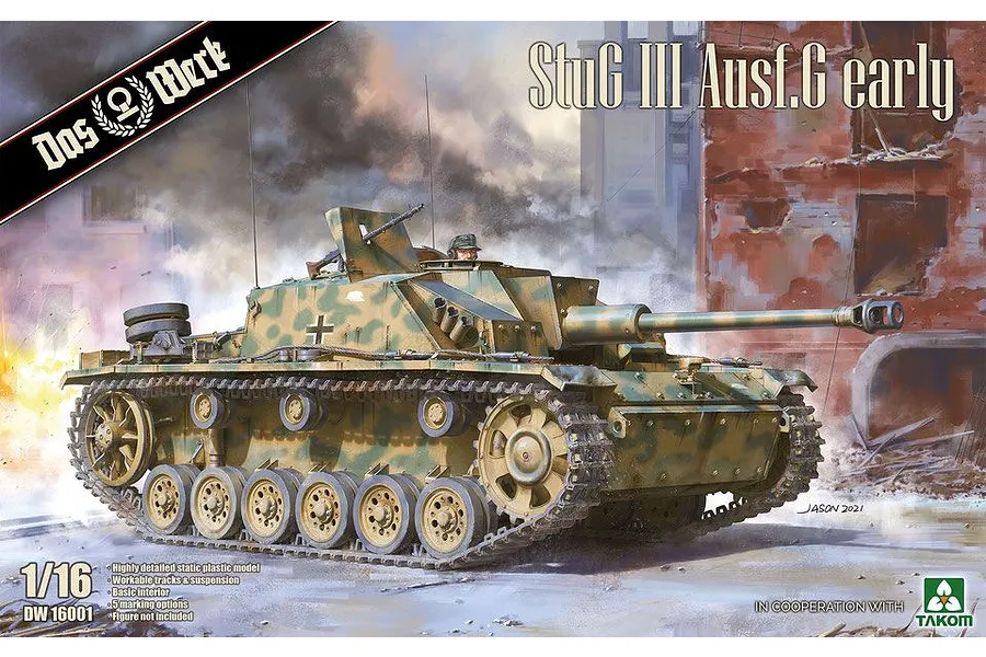 Das Werk 1/16 Panzer StuG III Ausf.G Early Tank Scaled Plastic Model Kit image 75316