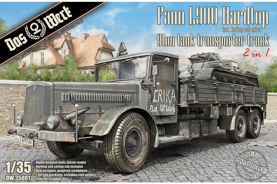 Das Werk 1/35 Faun L900 Hardtop Scaled Plastic Model Kit image 75318