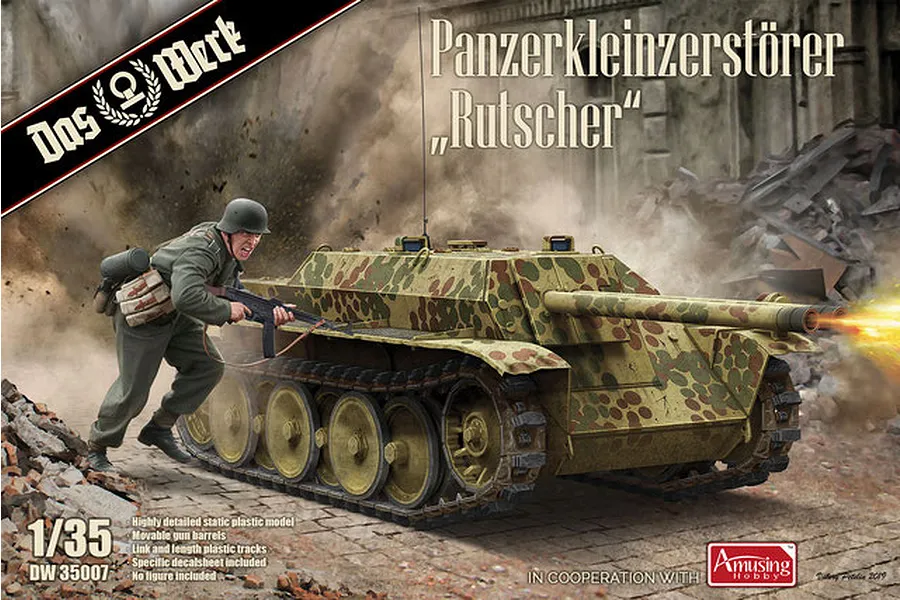Das Werk 1/35 Panzerkleinzerstörer Rutscher Tank Scaled Plastic Model Kit image 75323