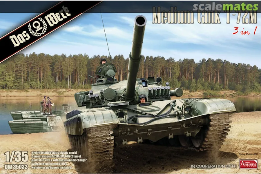 Das Werk 1/35 T72M Medium Tank Scaled Plastic Model Kit image 75339
