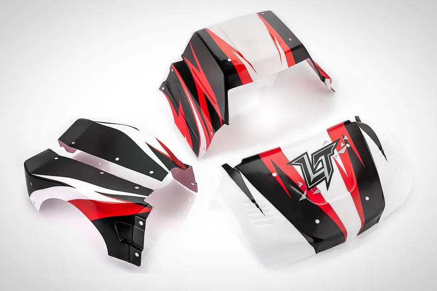 Rovan 1/5 5IVE-T Completed Painted Red Body Shell &amp;amp; Roll Cage Kit image 75388