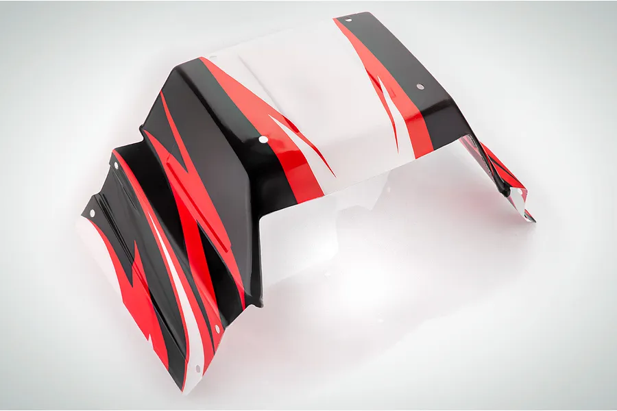 Rovan 1/5 5IVE-T Completed Painted Red Body Shell &amp;amp; Roll Cage Kit image 75390
