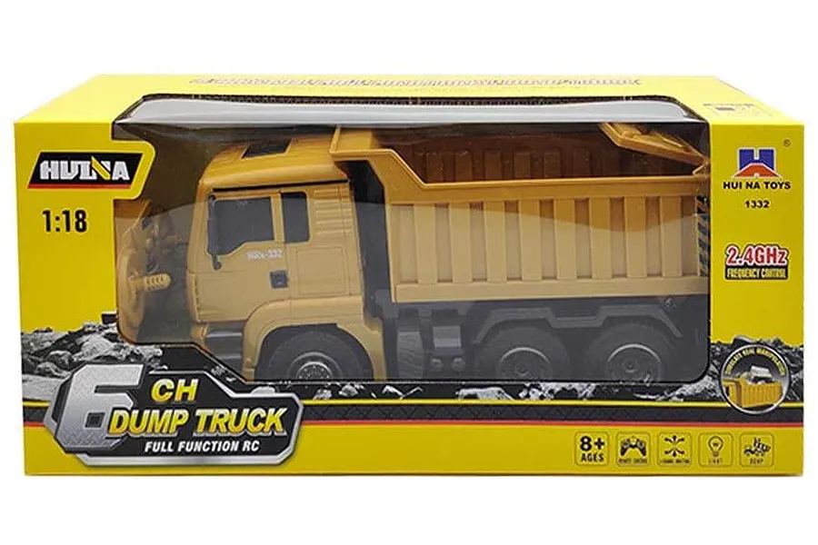 HuiNa 1332 Dump Truck RC Construction Vehicle Electric 1/18 Scale RTR image 75402