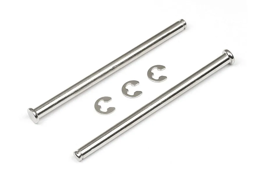 HPI Bullet MT/ST 3x51.8mm Front Inner Flanged Suspension Arm Pins 2Pcs w/ E-Clips image 7543