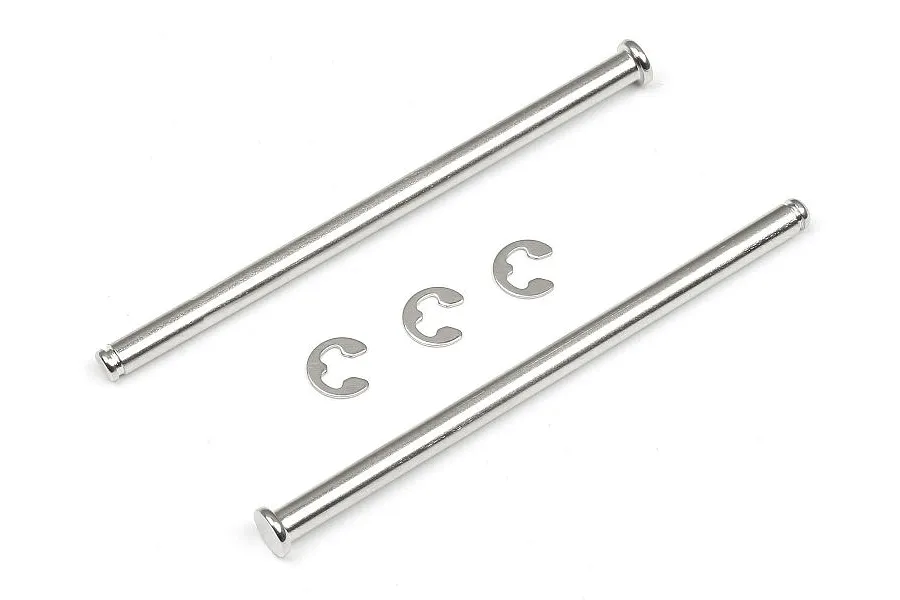 HPI Bullet 3x56.3mm Rear Inner Suspension Arm Pins w/E-Clips 2Pcs image 7544