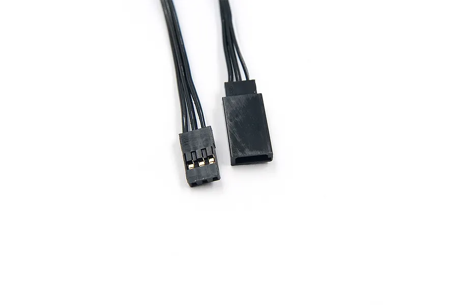 Yeah Racing 150mm Black High Current Servo Wire w/ JR/Futaba Plug image 75442