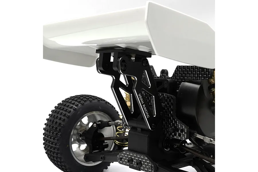 Yeah Racing Black Aluminium Wing Mount Set image 75451