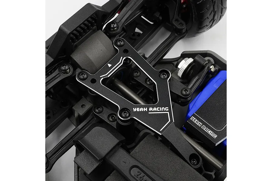 Yeah Racing Black Aluminium Front Chassis Brace for Traxxas 4-Tec image 75458