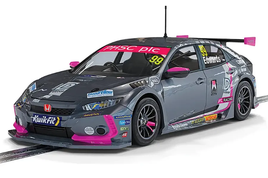 Scalextric 1/32 2021 BTCC Honda Civic Type R - Jade Edwards Slot Car image 75497