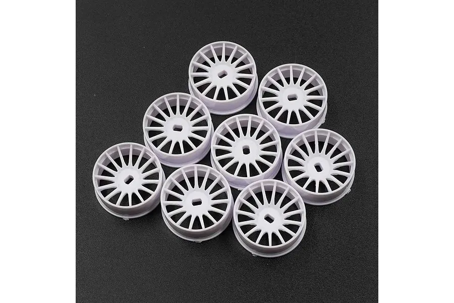 Yeah Racing 1/28 Mini-Z White Narrow Rim Set (Offset 0 +1 +2 +3) 8Pcs image 75508