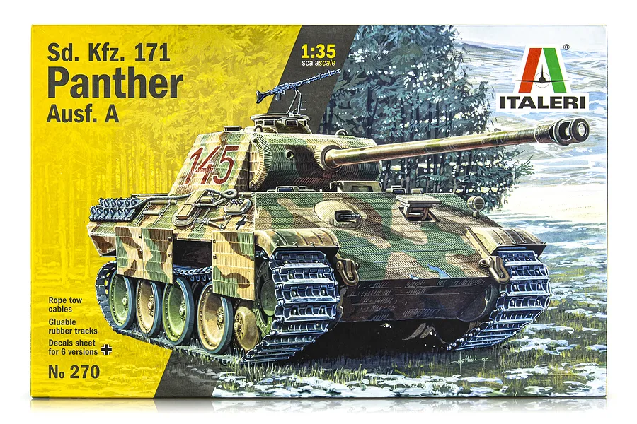 Italeri 1/35 Sd. Kfz. 171 Panther Ausf A Plastic Model Kit image 75561