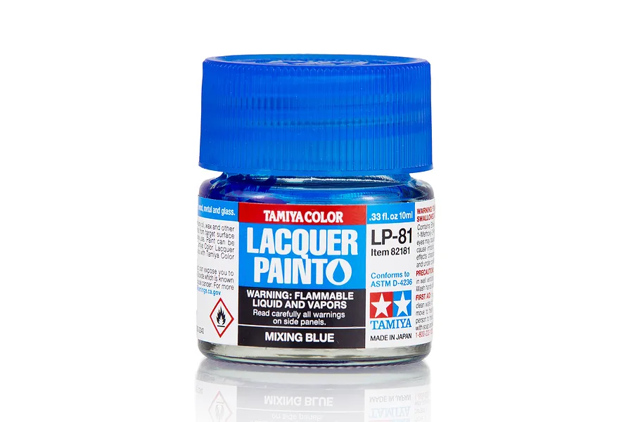 Tamiya LP-81 Mixing Blue Lacquer Paint 10ml image 75567