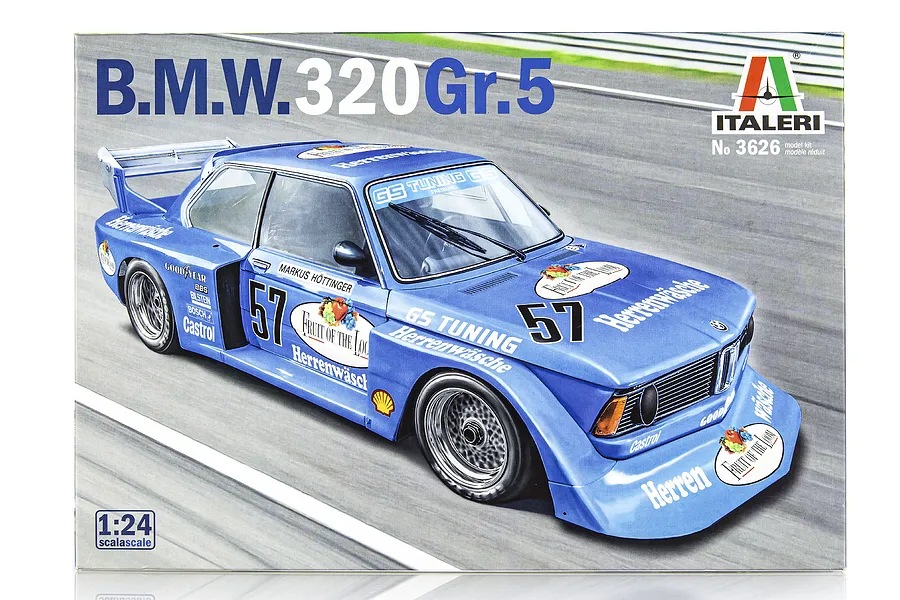Italeri 1/24 BMW 320 Group 5 Plastic Model Kit image 75702