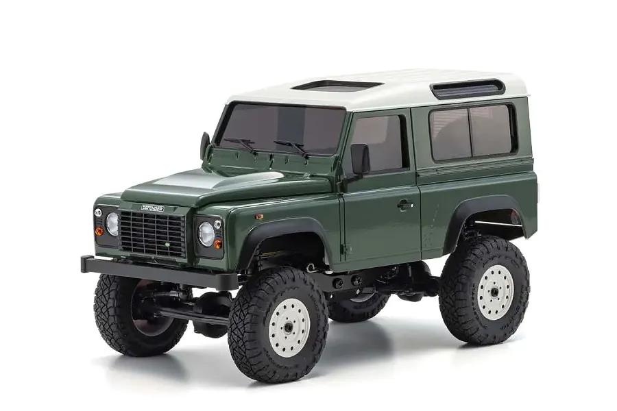 Kyosho Mini-Z Land Rover Defender 90 RC Rock Crawler Electric 4WD RTR - Coniston Green image 75795