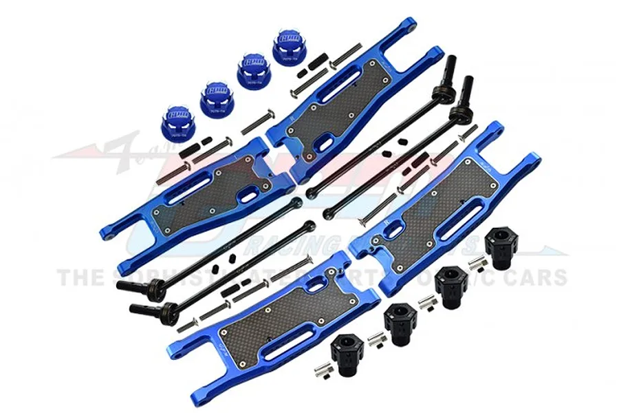 GPM Blue Aluminium Drivetrain &amp;amp; Suspension Upgrade Set image 75975