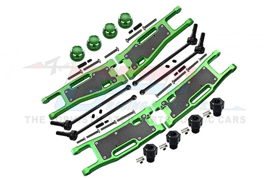GPM Green Aluminium Drivetrain &amp;amp; Suspension Upgrade Set image 75977