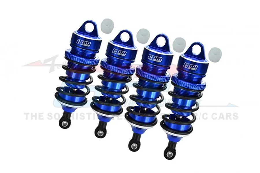 GPM Blue Aluminium Adjustable Front &amp;amp; Rear Shocks 4Pcs image 75992