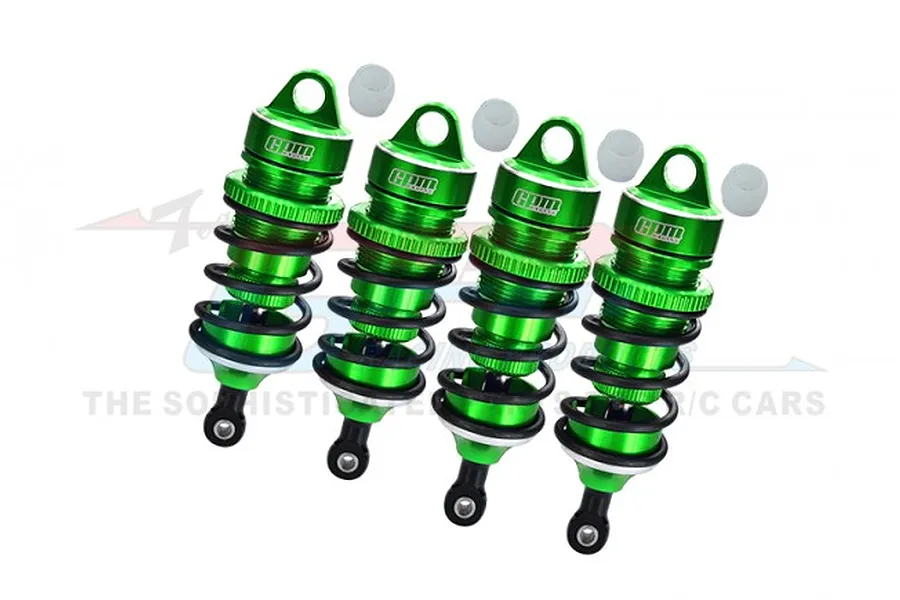 GPM Green Aluminium Adjustable Front &amp;amp; Rear Shocks 4Pcs image 75994