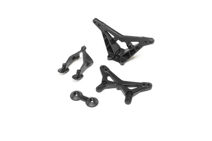Losi Front &amp;amp; Rear Shock Towers w/ Wing Stay image 76026