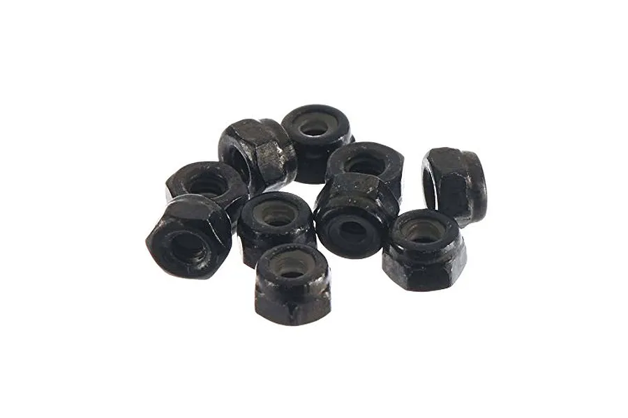 Axial 2mm Black Steel Nyloc Nuts 10Pcs image 76027