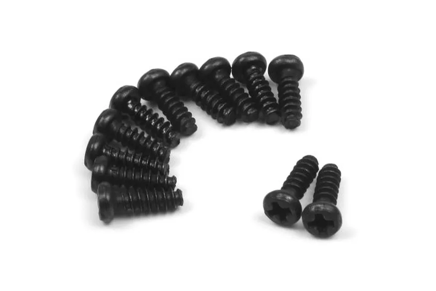 BlackZon 2.6x8mm Coarse Thread Button Head Screws 12Pcs image 76097