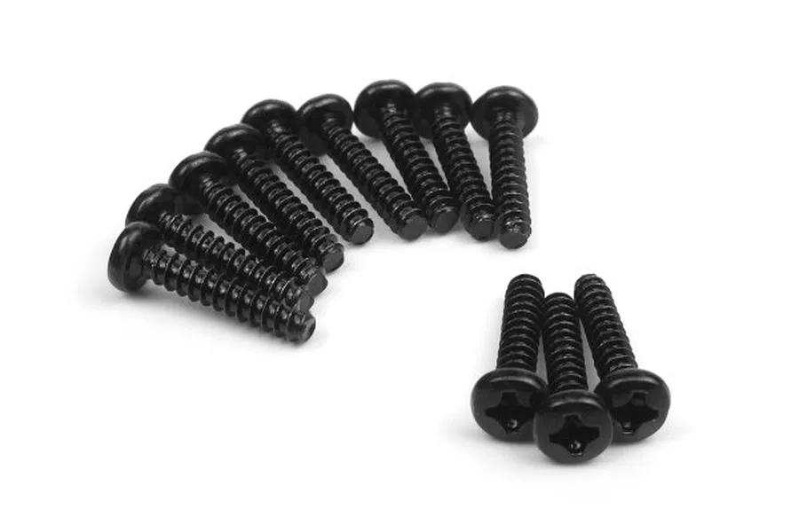 BlackZon 3x15mm Coarse Thread Button Head Screws 12Pcs image 76100