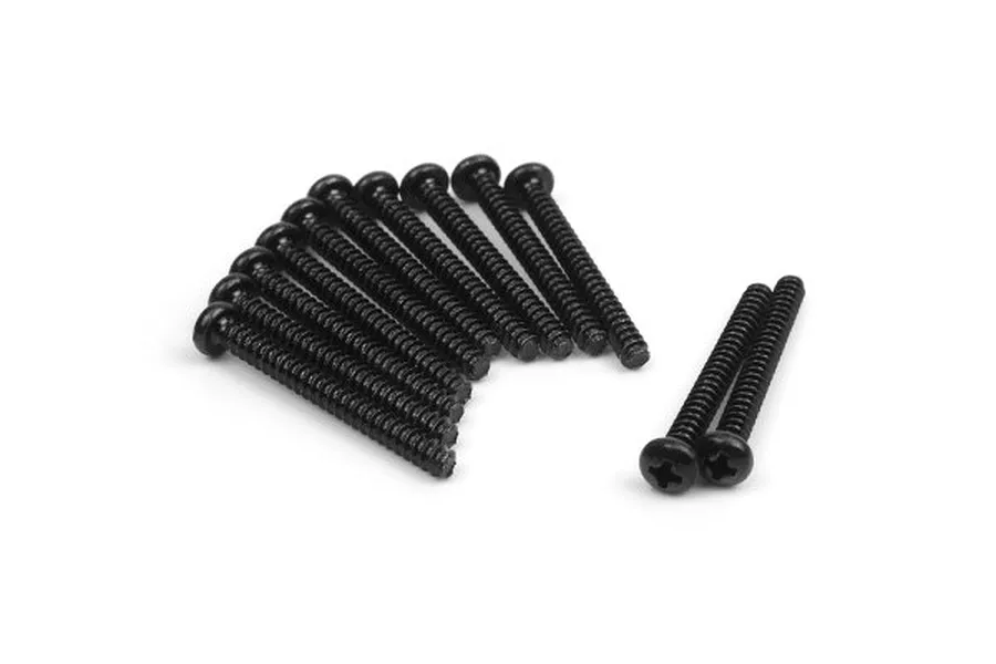 BlackZon 2.6x25mm Coarse Thread Button Head Screws 12Pcs image 76102