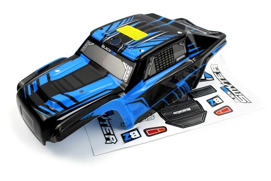 BlackZon 1/12 DT Black/Blue Painted Body Shell image 76121