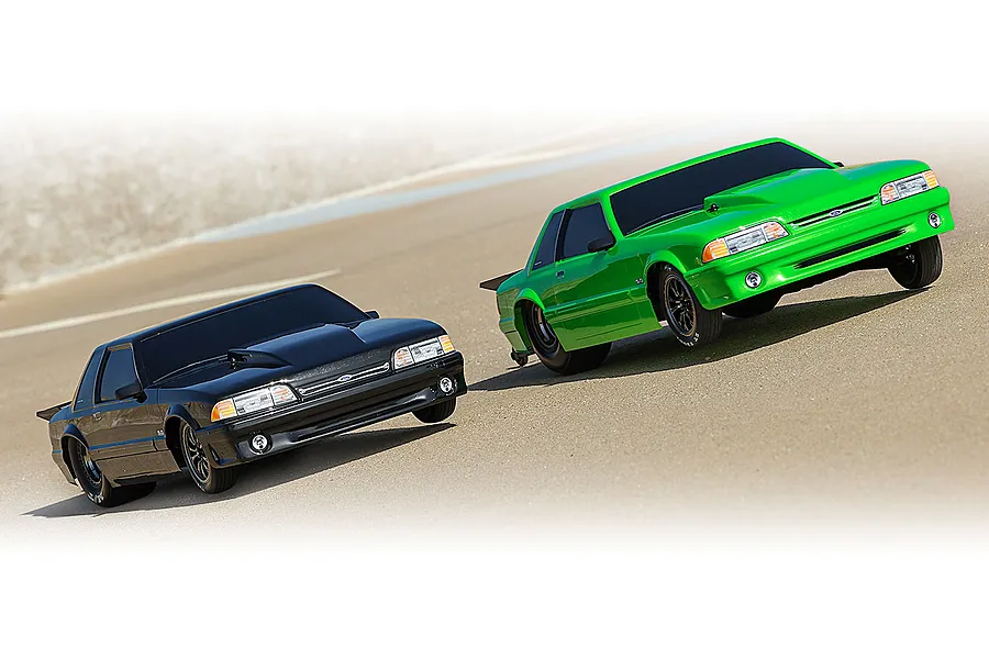Traxxas 1/10 Drag Slash Ford Mustang Fox Black Painted Body Shell w/ Hardware image 76139